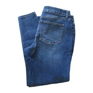 Maurices Skinny‎ Jeans Womens Size L-S Blue Mid Rise Medium Wash Denim Pants